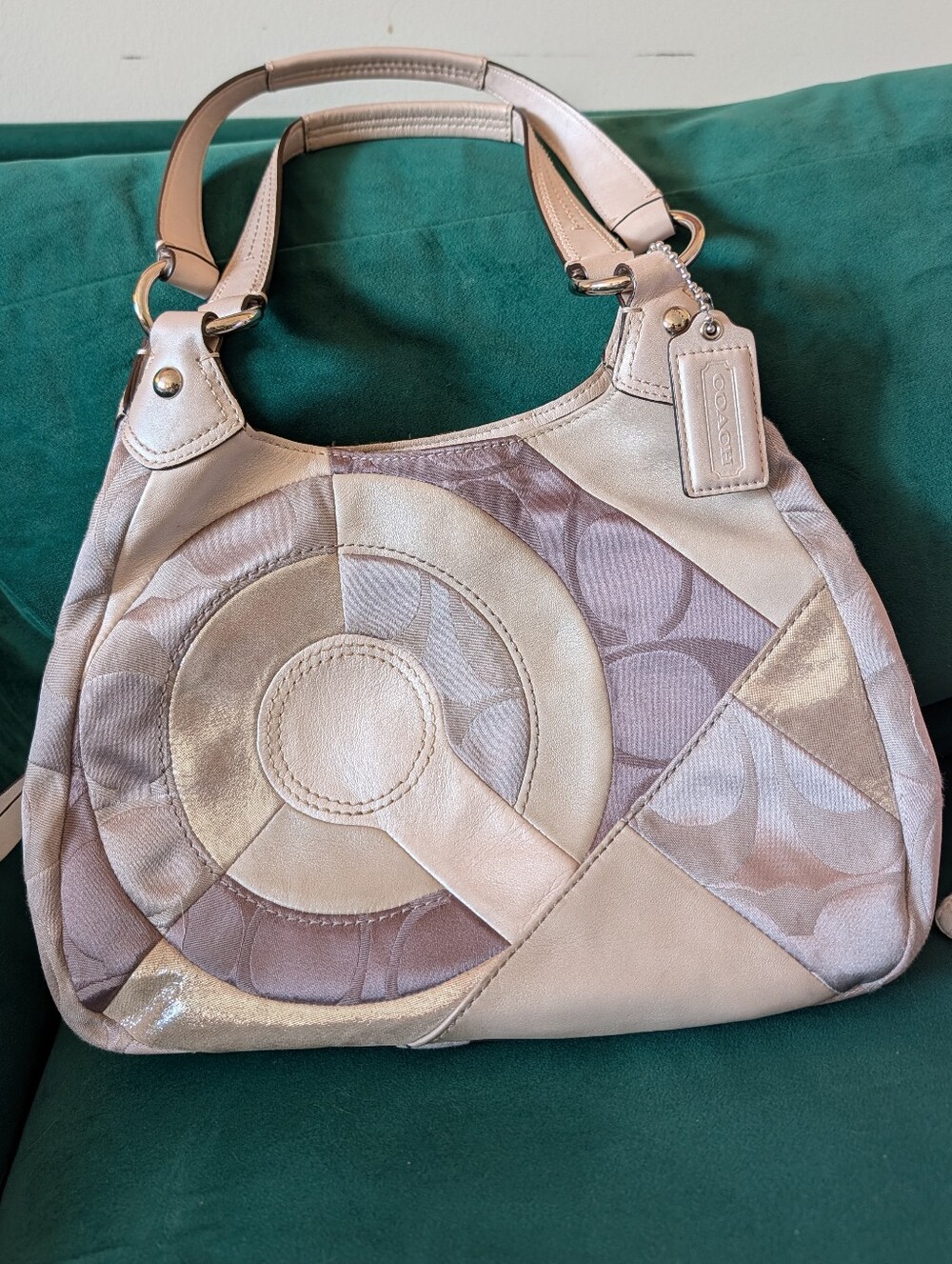 Coach Signature Inlaid Patchwork Bag